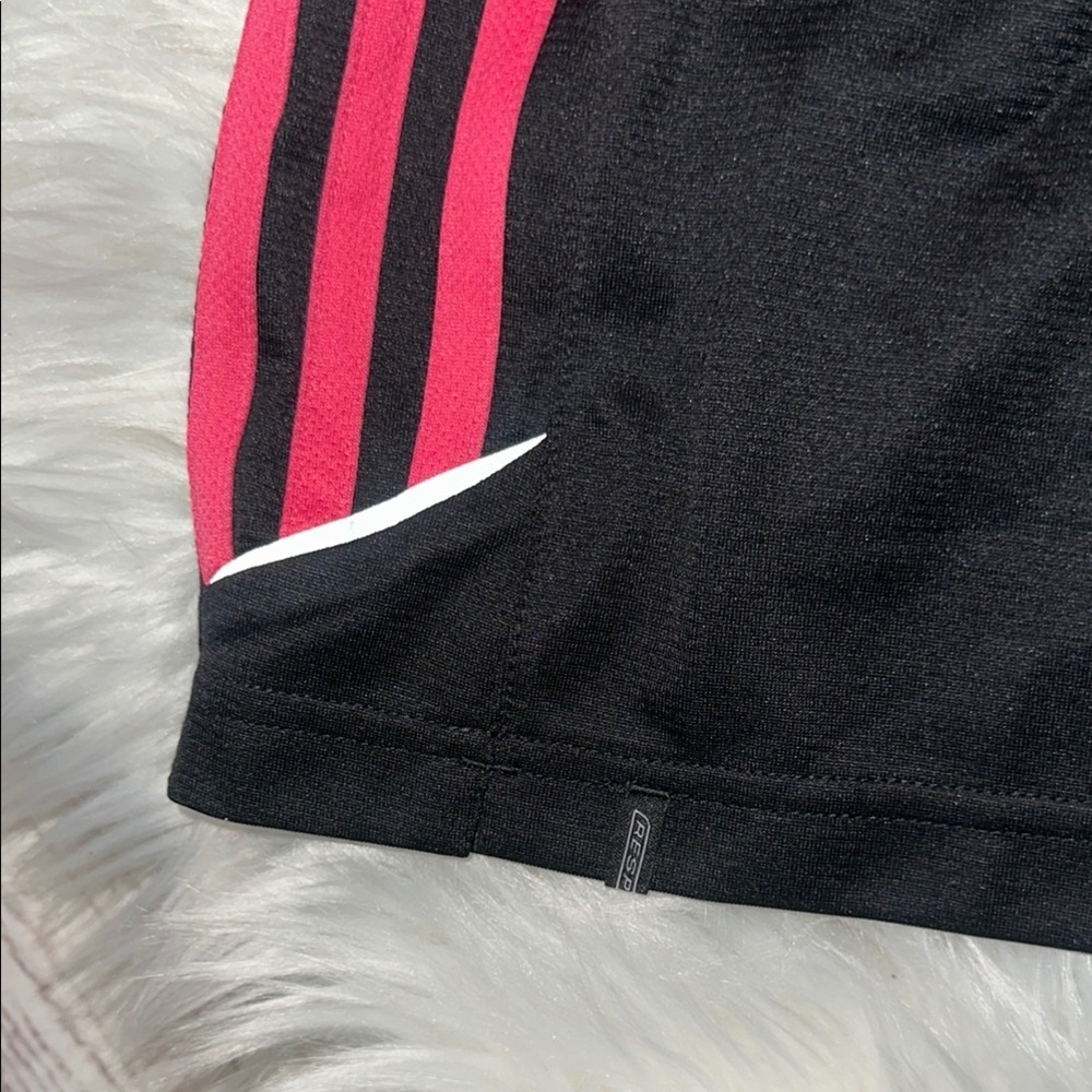 Adidas Pink and Black Athletic Shorts with Moisture-Wicking Fabric Size Medium - Picture 5 of 16
